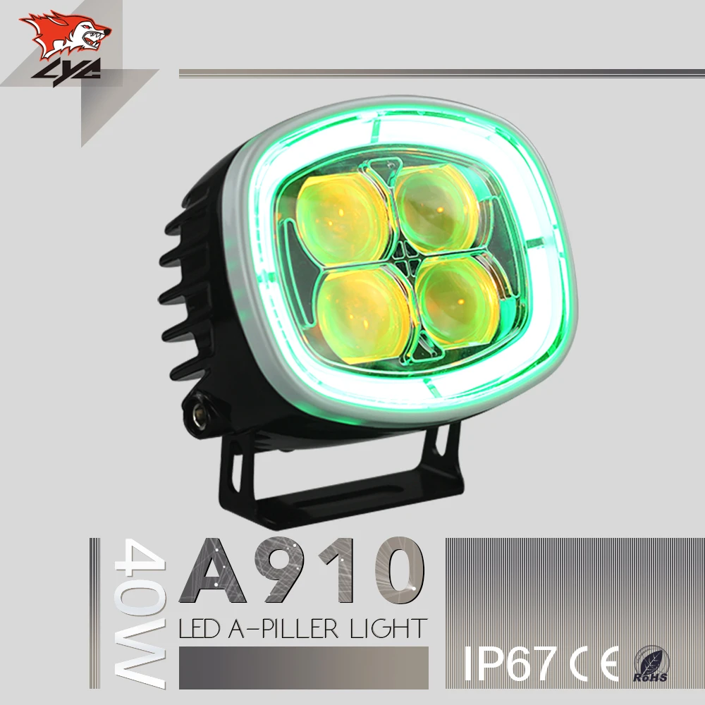 

40w Led Spot Light Led Flood Light 12 Volt Blue Led Light New Headlight for Jeep Car Styling head lamp IP67 DC 12v-24v