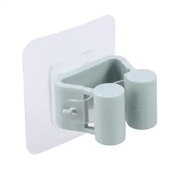 

Self-Adhesive Broom Hanger No Drilling Anti-Slip Wall Mounted Mop Hanging Hanger Bathroom Kitchen Broom Holder Hooks