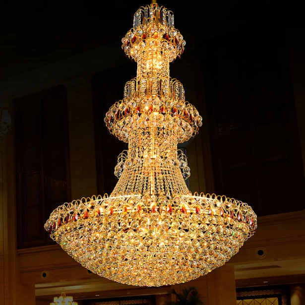 Gold Crystal Chandelier LED Lamp Modern Crystal Chandeliers Lights