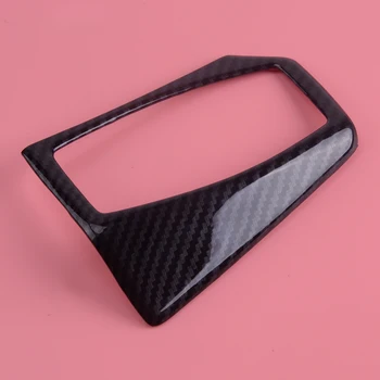

beler Carbon Fiber Interior Moulding Grain Headlight Switch Decorative Cover Protector Frame Trim Fit For Ford Focus 2015-2018