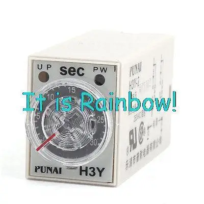 

Free Shipping AC110V DPDT Knob Control 30s Seconds Time Delay Relay H3Y-2 8 Pin
