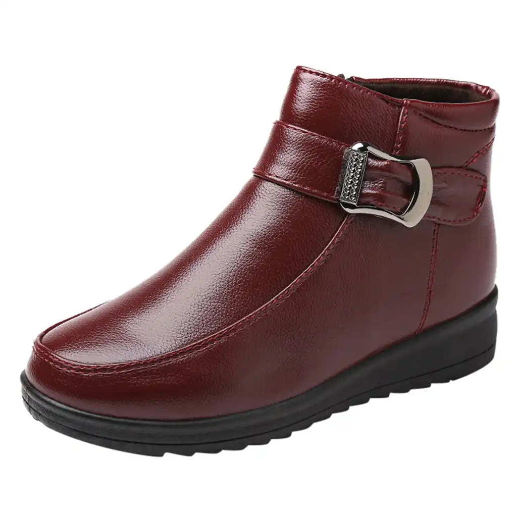 Sagace Women S Winter Boots Snow Boot Fashion Flat With Shoes Side Zipper Cotton Belt Buckle Ladies Boots Botas Mujer Invierno Aliexpress