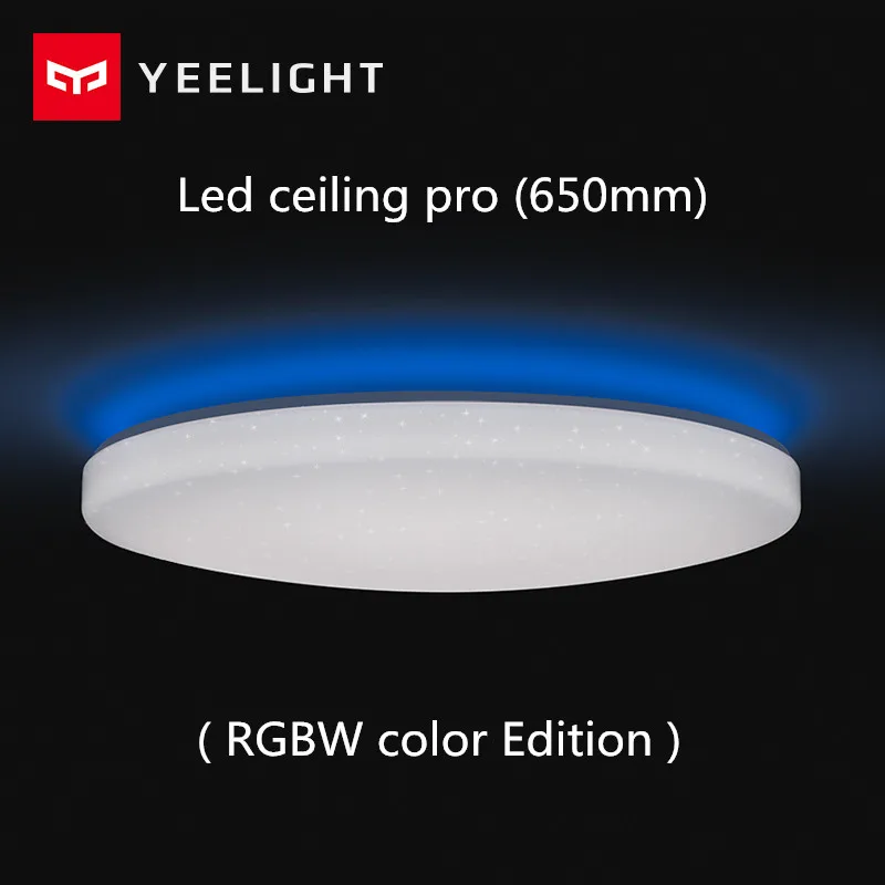 Comprar Xiaomi Yeelight Led de techo Pro 650mm RGB 50W app a mi casa y google casa y por amazon Echo para xiaomi casa inteligente Bluetooth