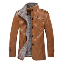 Neu kommen Europa größe Lederjacke männer Marke Männlichen Bomber Motorrad Biker herren Mantel jaqueta de couro masculina