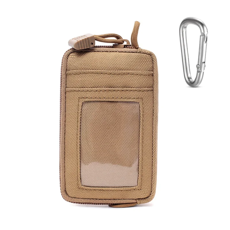 

Waterproof EDC Pouch Tactical Key Change Wallet Purse Travel Kit Coin Purse With Card Slots Pack Zippers Waist Bag Sportswear