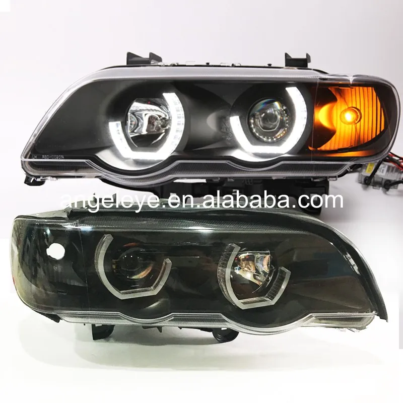 

For BMW for X5 E53 1998-2003 year Head Lamp Back Light Angel Eyes JY