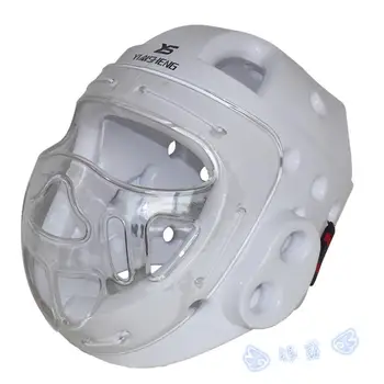

Adult child Taekwondo Helmet Karate Dobok Kickboxing Sanda Head Protection with face mask capacete ITF WTF Training Protector