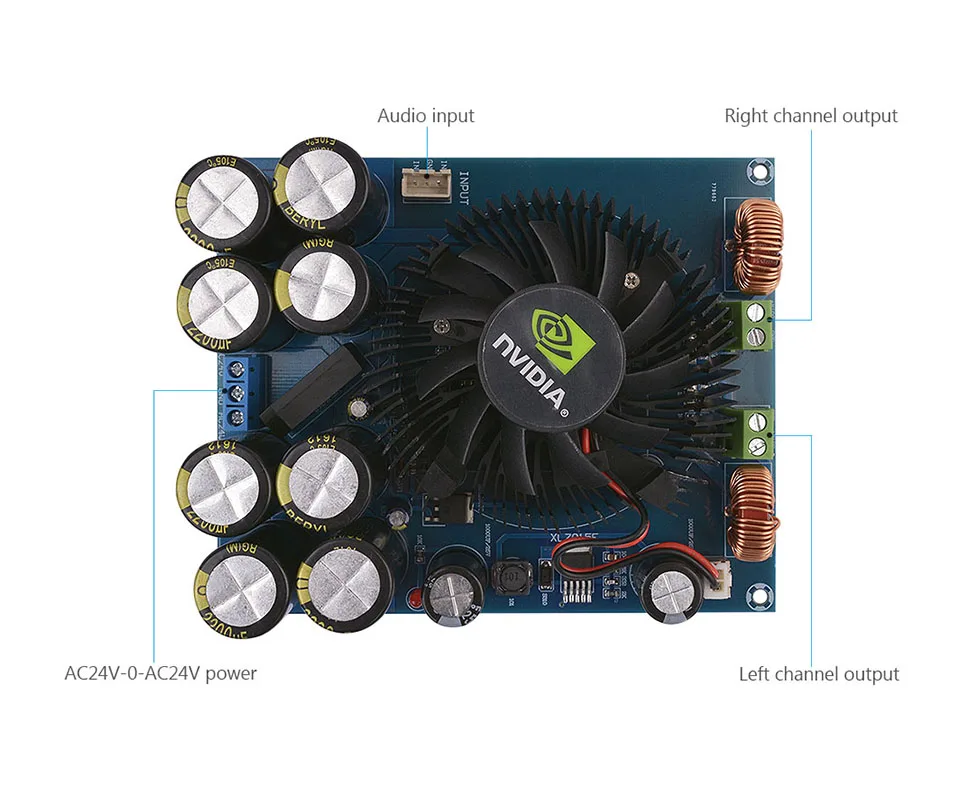 AIYIMA Mini Amplificador TDA8954TH 210Wx2 стерео класса D Цифровые усилители мощности аудио доска DIY для домашнего кинотеатра звуковая система