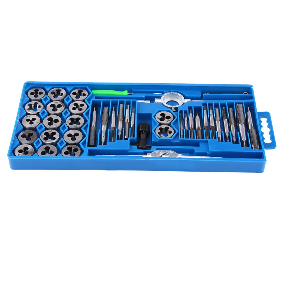 

40pcs/set Alloy Steel Metric Taps and Dies Set Screw Thread Taper Hand tools