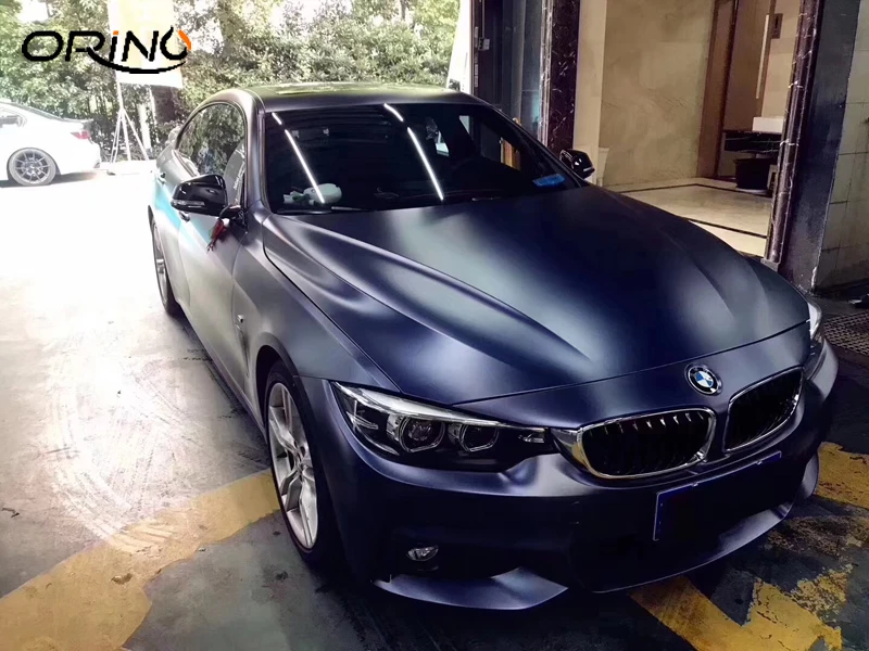 Pearl Metallic Blue Vinyl Film Wrap-1