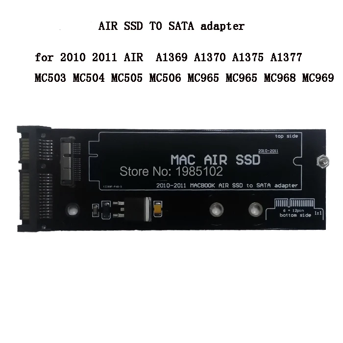

AIR SSD TO SATA adapter FOR AIR 2010 2011 a1370 a1369 SSD
