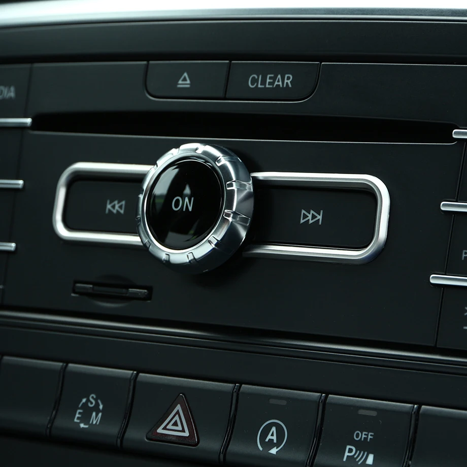 

Chrome Interior Accessory CD Switch Sequin Trim For Mercedes Benz CLA GLA B Class A180 W176 E GLE Class Coupe Car Styling
