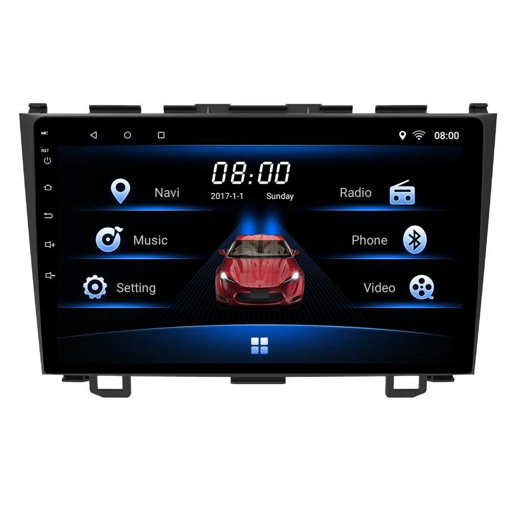 Flash Deal Car Multimedia player 1 Din Android 7.1 Car DVD For Honda CRV 2007-2011 9" 2G/16G touch screen Car Radio GPS 2