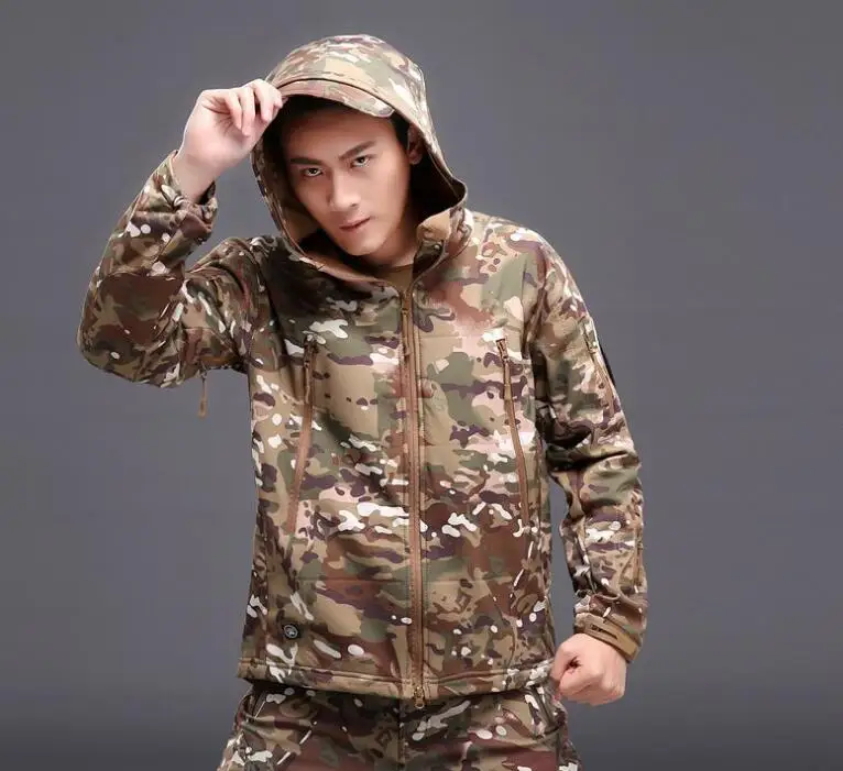 Охотничья одежда для улицы Акула кожа tad v4 тактическая флисовая куртка костюм