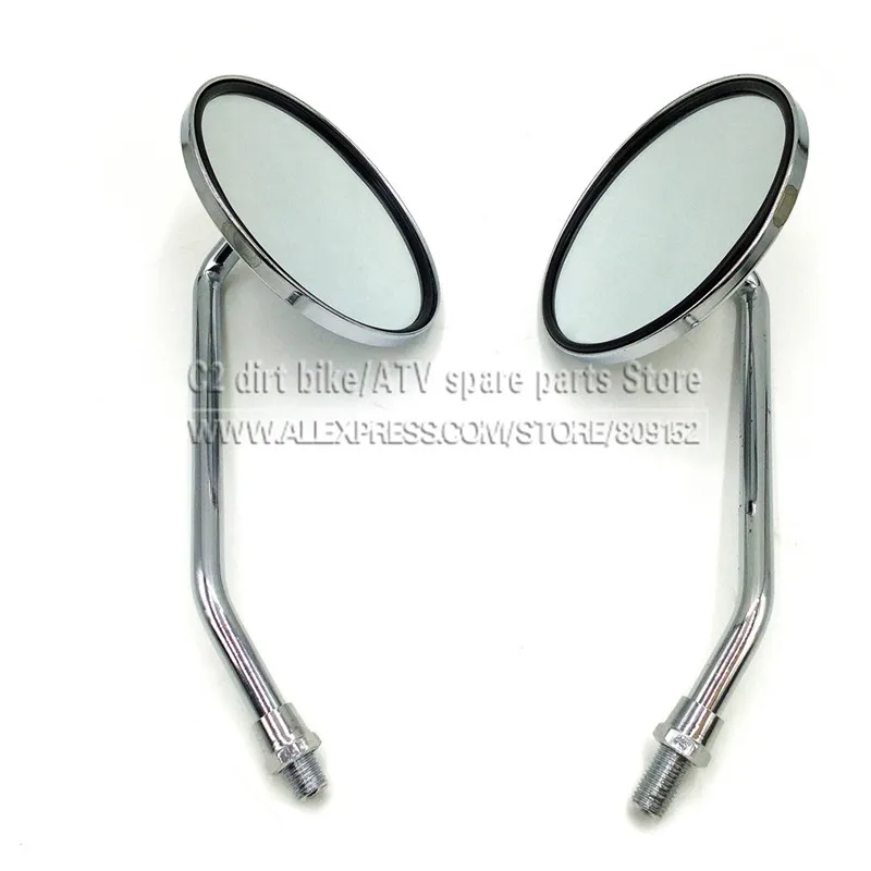 

chrome M10&M8 universal motorbike side mirrors motorcycle rearview mirror moto FOR Aprilia Bmw Buell Ducati YAMAHA Tirumph KTM