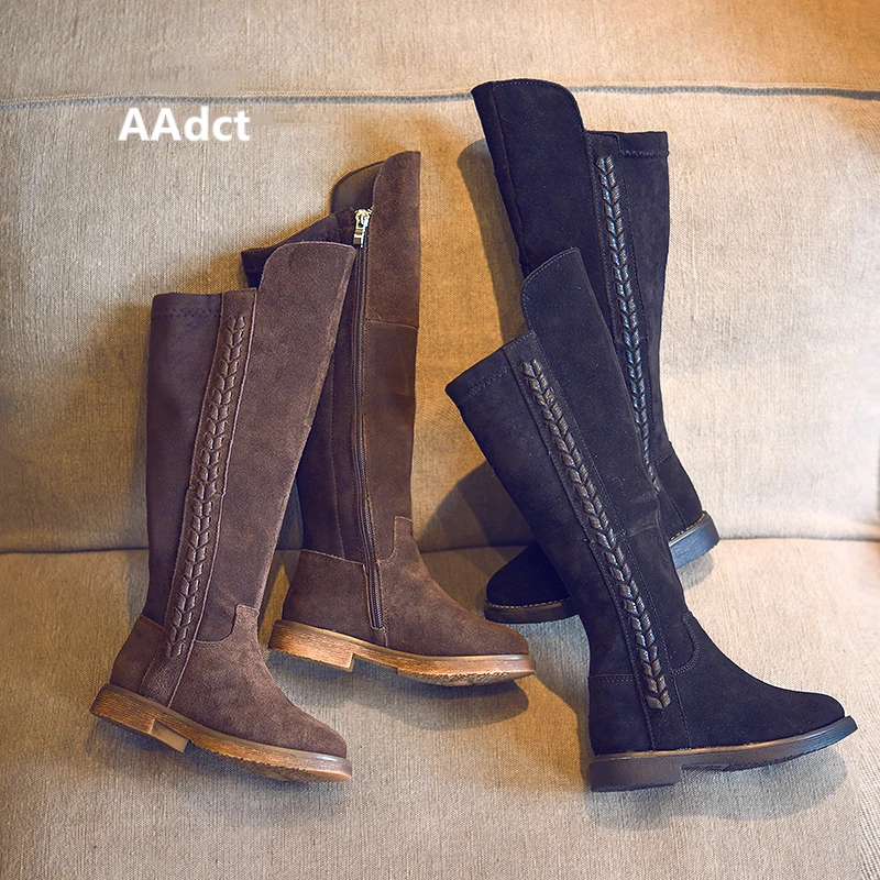 

AAdct High plus velvet boots for girls Martin boots children's princess fashion kids boots 2018 autumn and winter new brand