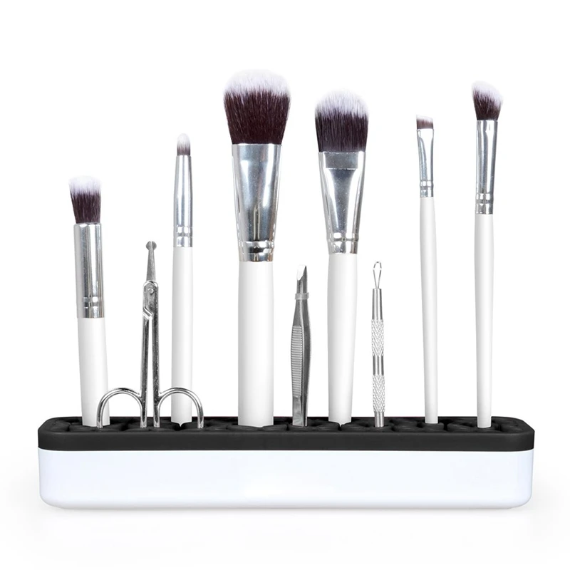 Portable Silicone Makeup Brush Holder Cosmetic Organizer
