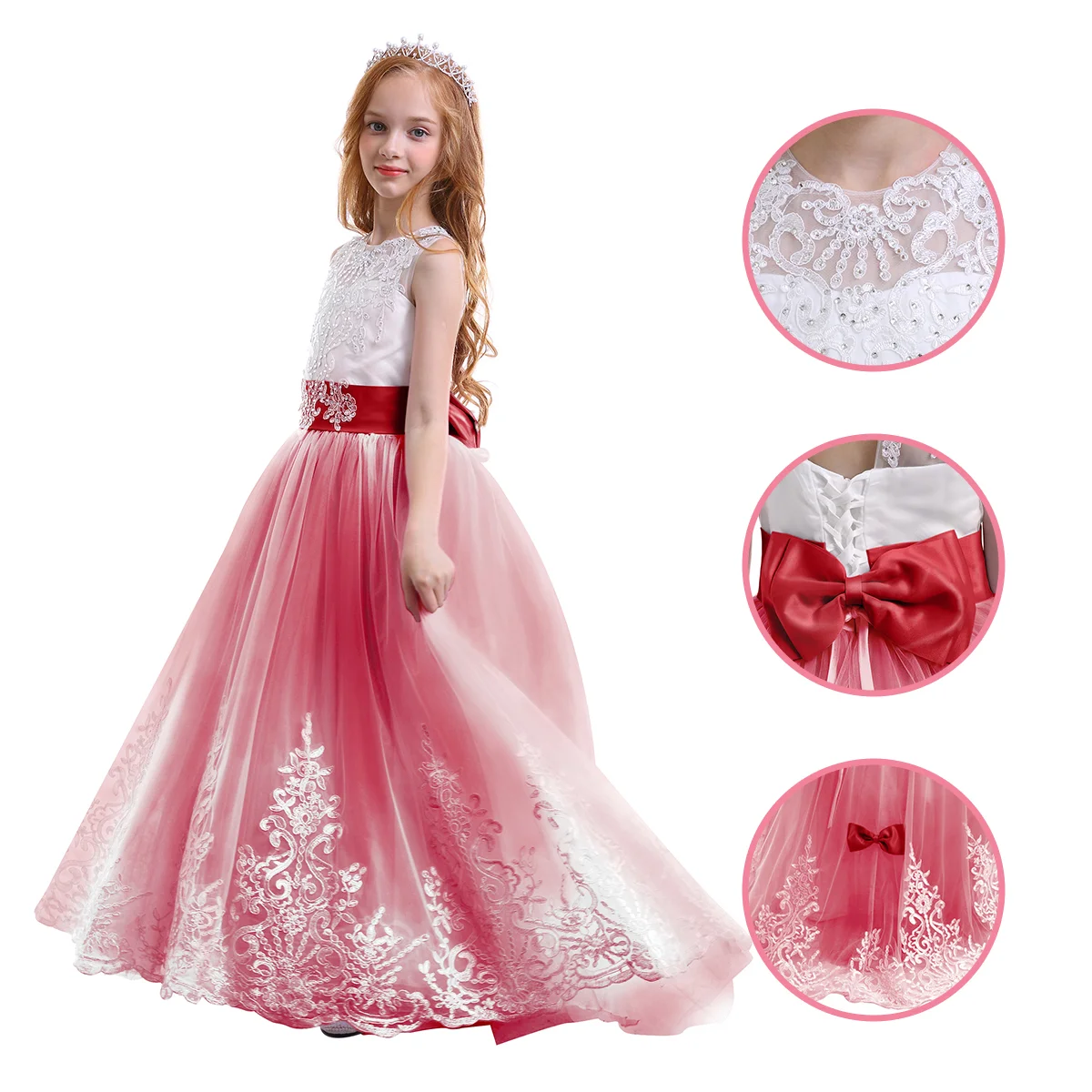 

girls dress 2pcs/package