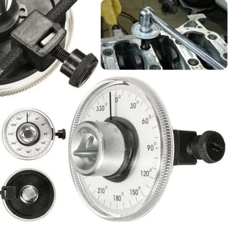 

Professional Adjustable 1/2 inch Drive Torque Angle Gauge Car Auto Garage Tool Set Measurer Hand Tool Wrench