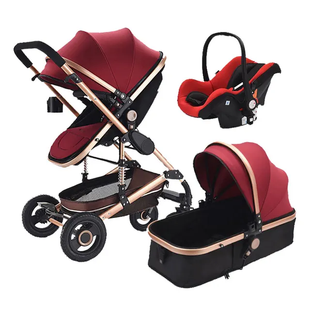 $US $120.00  7.8 0-3 Years Old Age Group And CE Certification Multifunctional 3 In 1 High Landscape Baby Strolle
