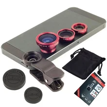 Для lenovo k3 k910 k920 k900 k80m a516 note 8 рыбий глаз Макро широкоугольный 3 в 1 Универсальный зажим для телефона стекло+ металлические Объективы для камеры