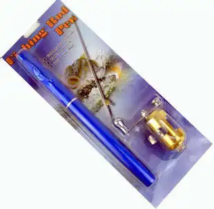 Telescopic Mini Fishing Rod, Pen Shape, Portable Pocket, Aluminum Alloy, Fish Spinning Rod, Pole with Reel, Free Shipping