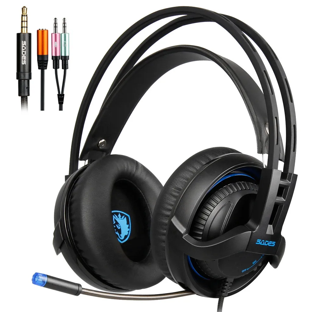 SADES SA935 Wired Gaming 3 5 Headphones With Microphone Music Earbuds Stereo Gaming Earphone Headset For PS4 YE5 9