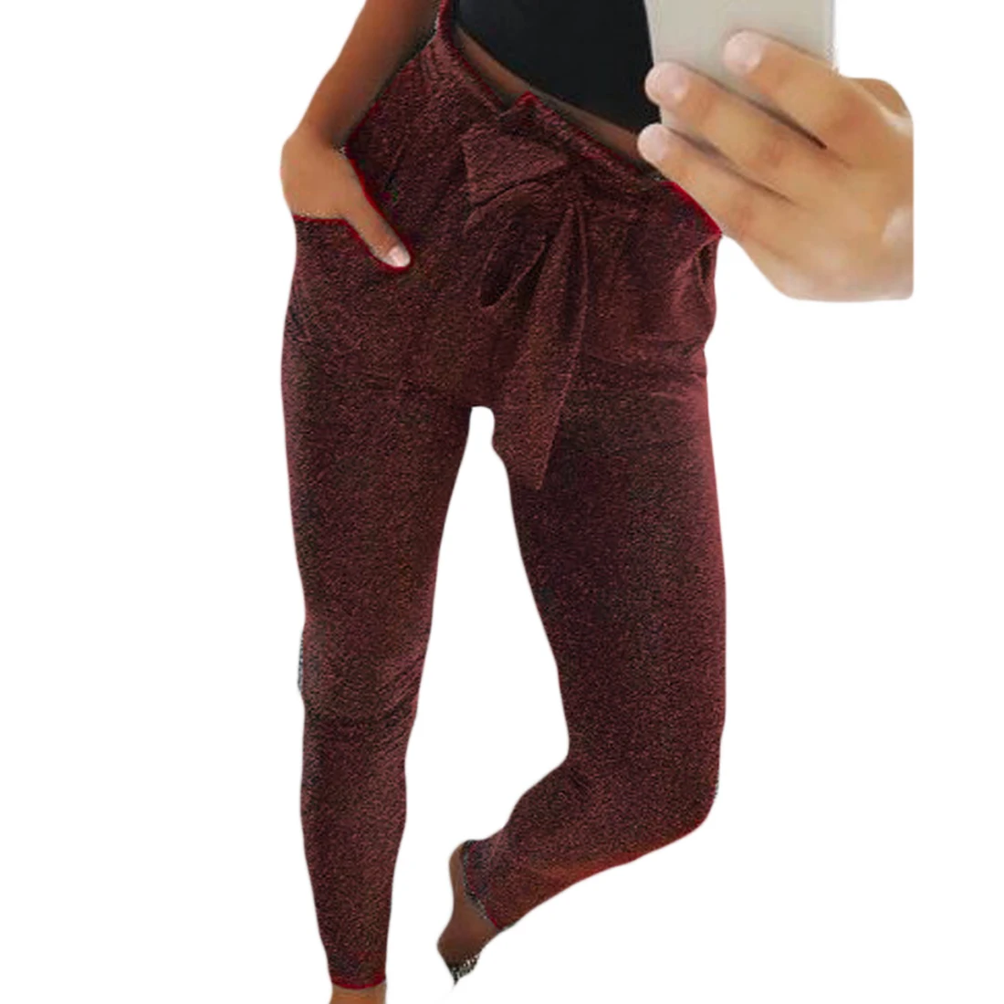 high waist pencil pants