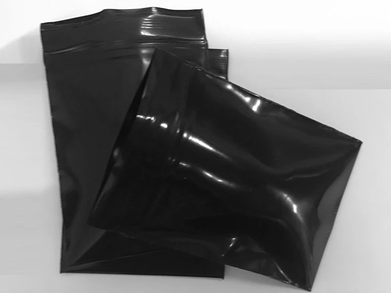 Black color Self Sealing Plastic Bags 2
