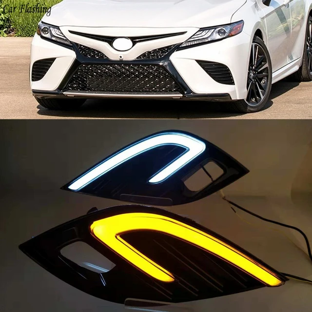 2pcs LED Fog Lamp For Toyota Camry 2018 2019 XSE SE DRL Daytime Running