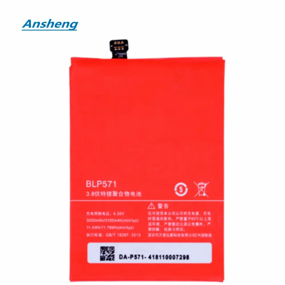 Ansheng High Quality 3100mAh BLP571 battery for OPPO Oneplus One Plus