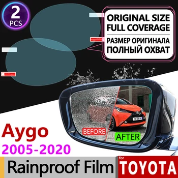 

for Toyota Aygo 2005 - 2020 Full Cover Anti Fog Film Rearview Mirror Rainproof Anti-Fog Films Accessories 2013 2015 2017 2018