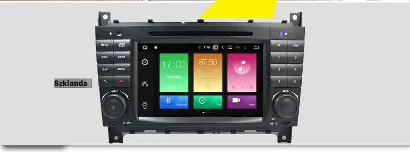 Excellent 2 DinAndroid 8.0 Car DVD Player for Mercedes-Benz W203 2004-2007 c200 C230 C240 C320 C350 CLK 2005 GPS Navigation Radio WiFi 4G 4