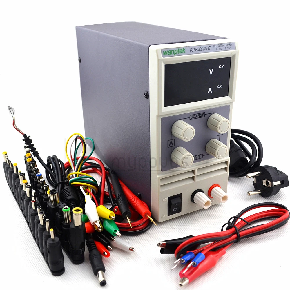 

4 Digits Display KPS 3010DF 30V 10A Mini Switch DC power supply 0.1V 0.001A Digital Display adjustable laboratory power supply
