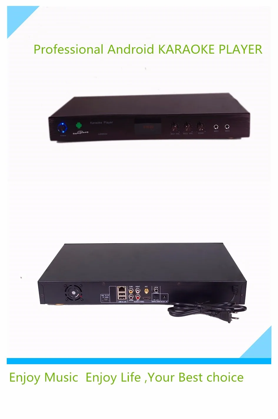

Gymsong Factory Wholesale Android HDD HD KARAOKE Player home KTV Karaoke system Machine for USA