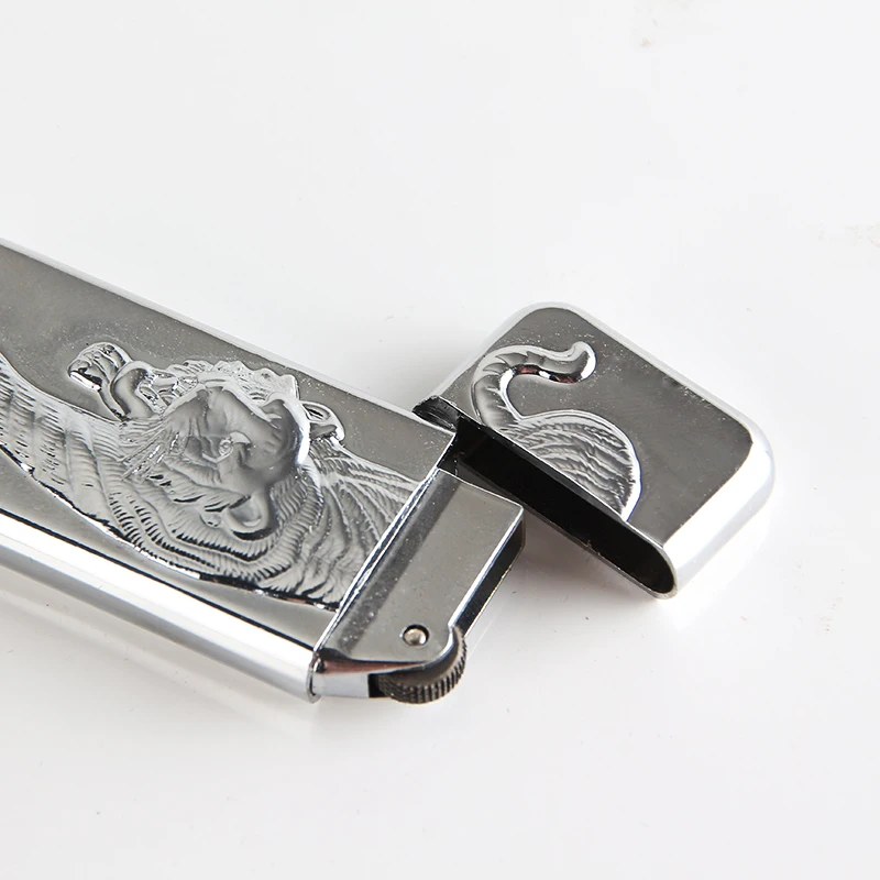 Portable Cigarette Lighter Butane Gas Lighters Cheap Slim Embossed