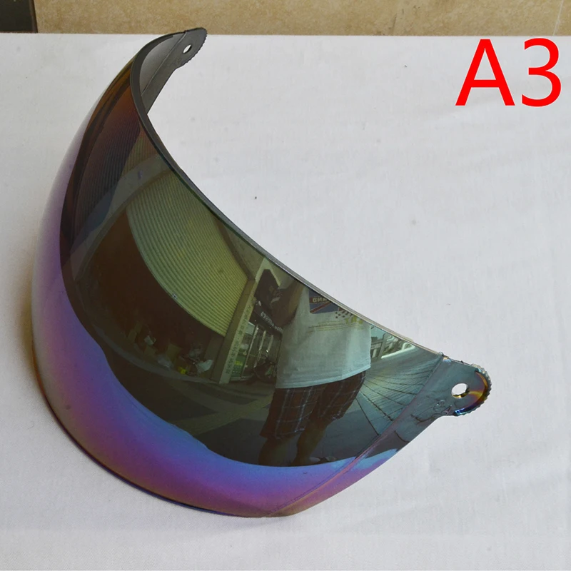 Helmet Visor Glass Tanked Full Face Motorcycle Helmet Visor Iridium Rainbow Visor Shieldin