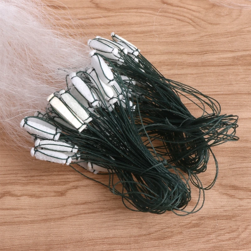 Camadas de Malha de Rede Rede de Pesca de Nylon 25 m 3 de Pesca de Nylon Monofilamento Durável Acessórios Float Armadilha Venda Quente 7 25m rede de pesca 3 camadas malha