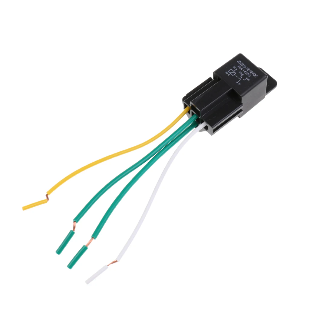 Car Automotive Truck 4 Pin 12V 40 Amp SPDT NC Relay And Harness Socket