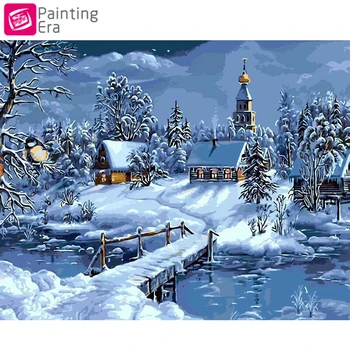 

Full,Diamond Embroidery,Snow Village,5D,Diamond Painting,Round,Cross Stitch,3D,Diamond Mosaic,Needlework,Crafts,Christmas,Gift