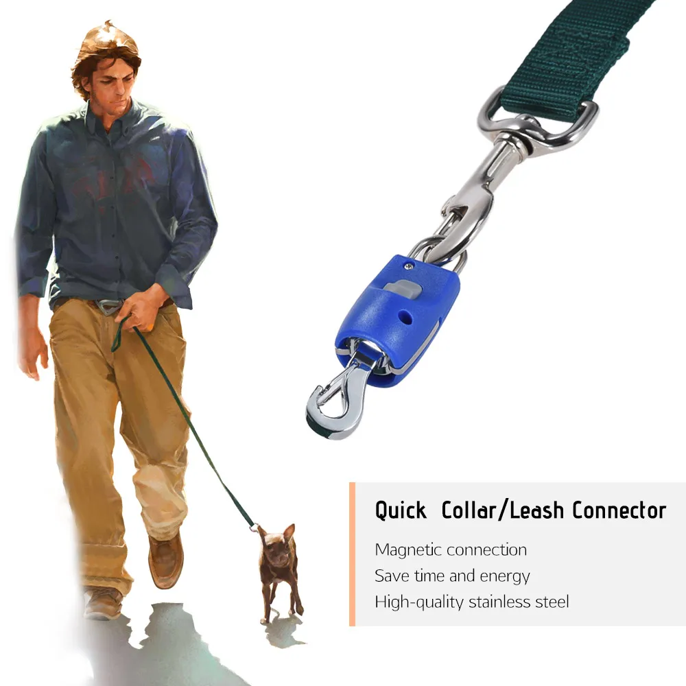 

Dog Collar Pet Leash Connector Automatic Magnetic Magic Latch with Fastener Stainless Steel Dog Accessories