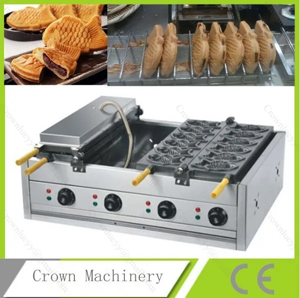 

Electric 12pieces fish shape waffle maker; fish taiyaki machne