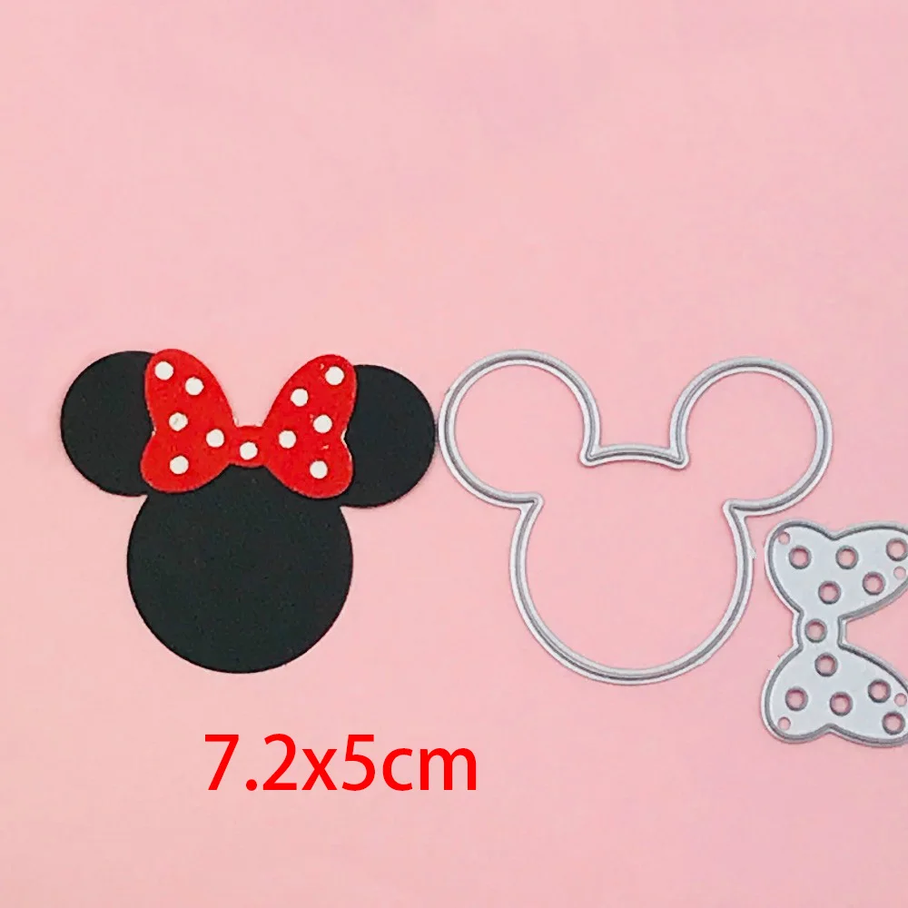 

Mickey Mouse Crafts Metal Cutting Dies Scrapbook Paper Craft Decoration Dies Stencil For Album Card Making Knife Punch New Dies