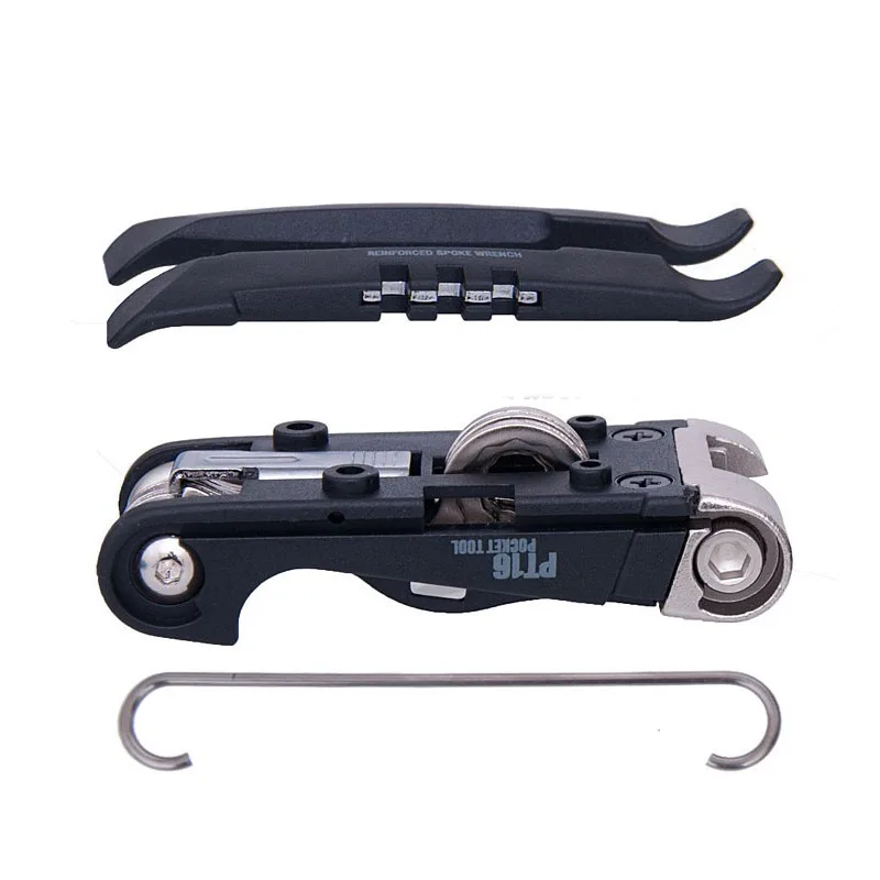  Multifunction PT16 Bike Repair Pocket Tool kits Mini Portable Bicycle Tool Set Hex Spoke Wrench Mou