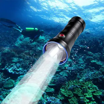 

LumiParty L2 Light Beads Diving Flashlight 1000 Lumen Waterproof Diving Torch Rechargeable Lamp