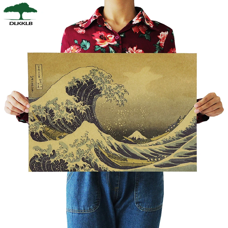 DLKKLB Epic Ukiyo e поплавок мир рисования ретро крафт бумага украшение кино плакаты