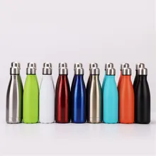 Colorful Water Bottle Bright Leak-proof Thermos Stainless Steel Insulated Bottle Vacuum Flask Portable Cup Drinkware 300ml baby feeding thermos cup cute dog vacuum milk cup with bells girl stainless steel insulated cup leak poof hot water bottle