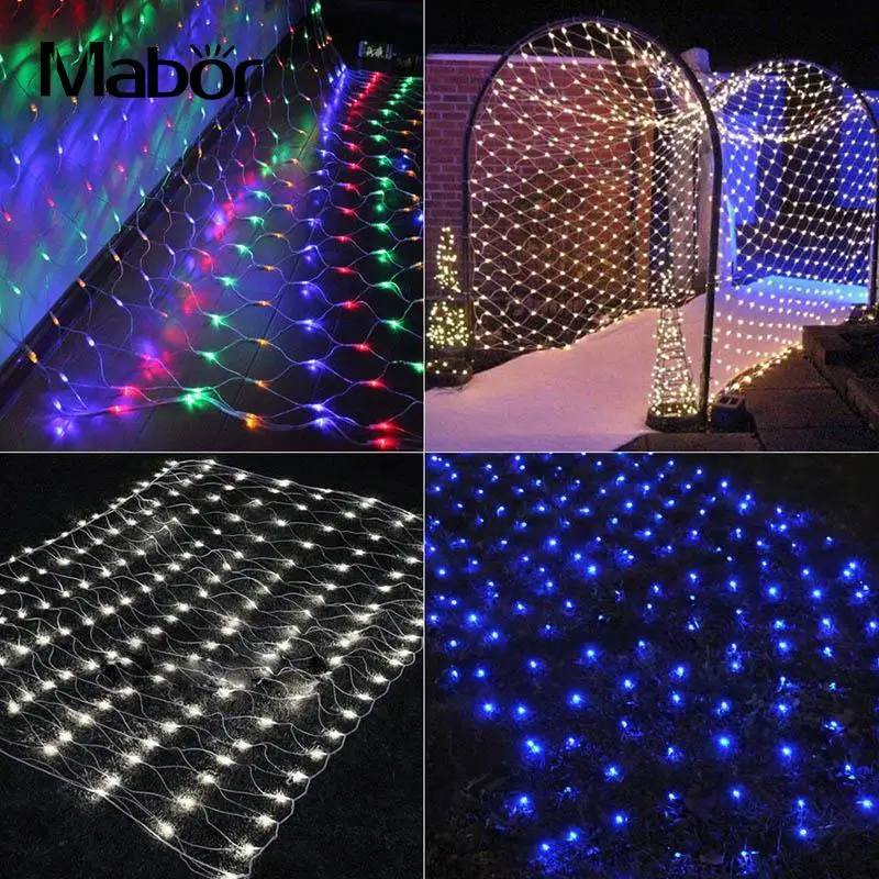 

Christmas Decoration Light 1.5X1.5M Colorful String Fairy Lights Net Chrismas Party Christmas decorations for home