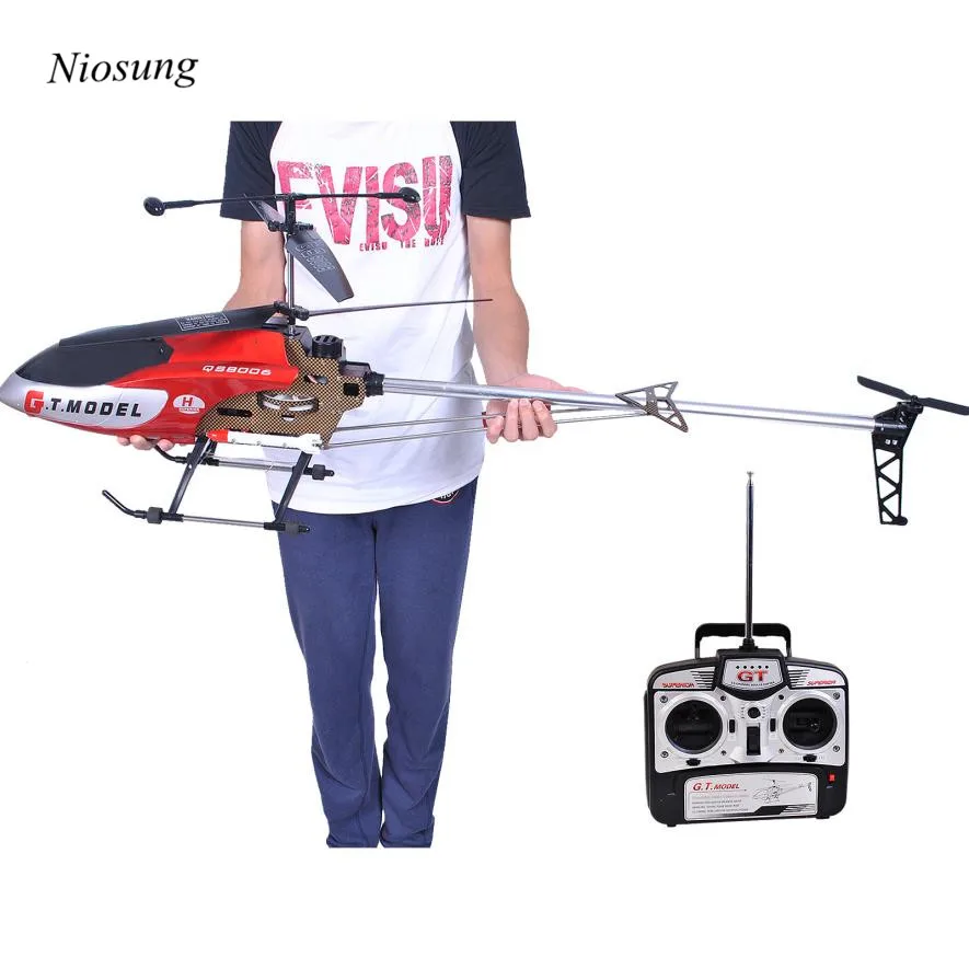 

High Quality 53 Inch Extra Large GT QS8006-2 Speed 3.5 Ch RC Helicopter Builtin Gyro Red