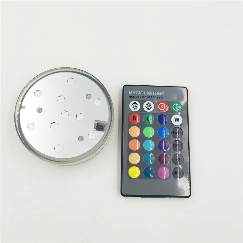 Festa de Casamento Smd5050 à Prova aa para Piscina Lâmpada Submersível D'água Bateria Iluminação Rgb Ip68 7 Lâmpada submersível rgb smd5050, à prova d'água,